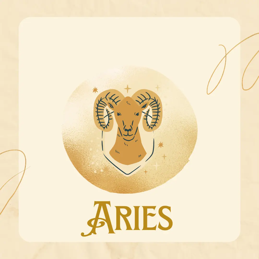 Aries travel personality zodiac illustration.