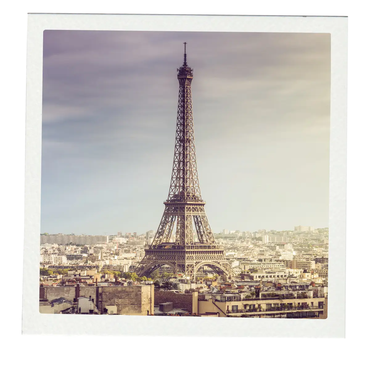 Eiffel Tower in Paris.