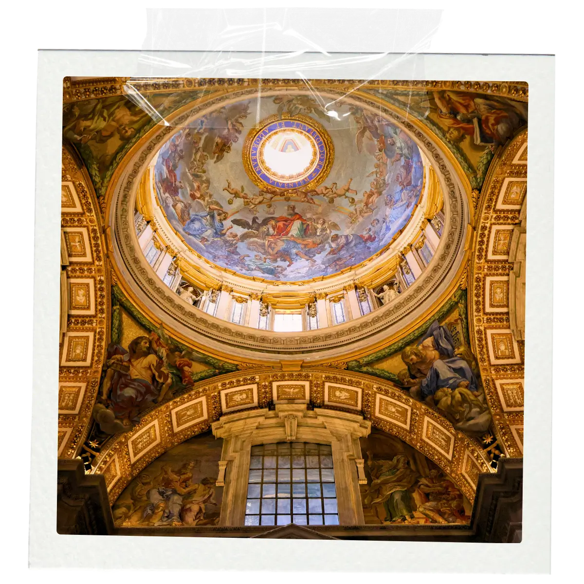 Interior dome of St. Stephen’s Basilica in Budapest.