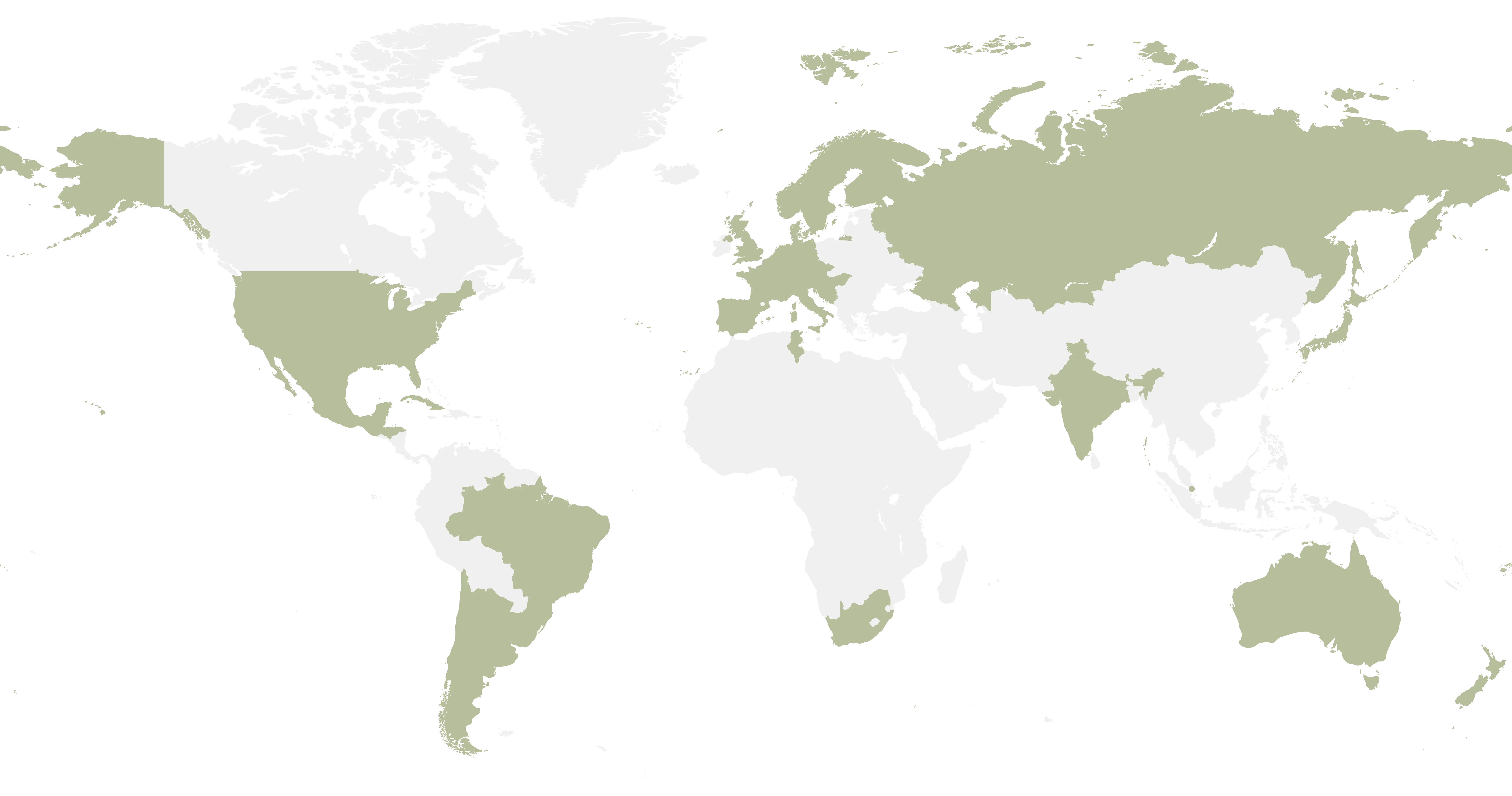 World map showing Travel with Manu destinations.