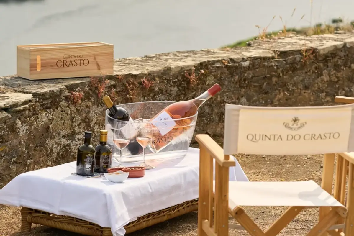 Quinta do Crasto wine tasting overlooking the Douro River.